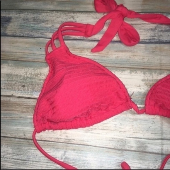 Mossimo Red Bikini Top Women’s Medium - Picture 4 of 4